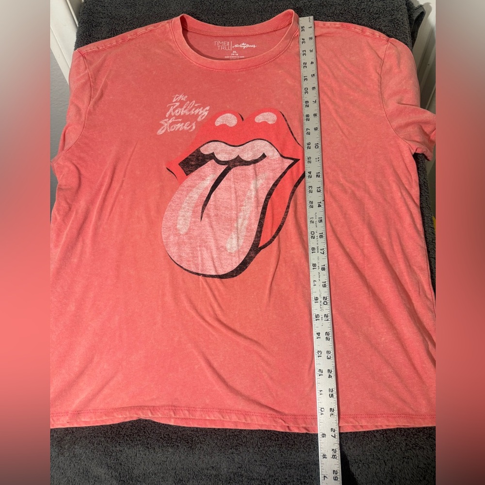 The Rolling Stones Coral Long Sleeve Tee- Size XL - Picture 4 of 4